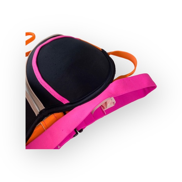 Victoria’s Secret VS Swim ❤︎ Hottie Banded Halter Bikini Top ❤︎ Black + Pink 34C - Picture 5 of 16